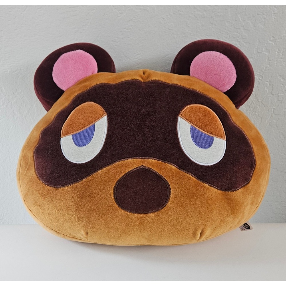 Nintendo Animal Crossing Tom Nook Plush 15" Pillow Tomy Club Mocchi Mocchi